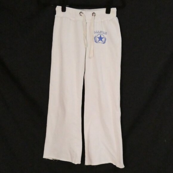 SIBLINGS | 11 inch waist measured | White Sweatpants | Blue AllStar Stitching - Picture 1 of 16